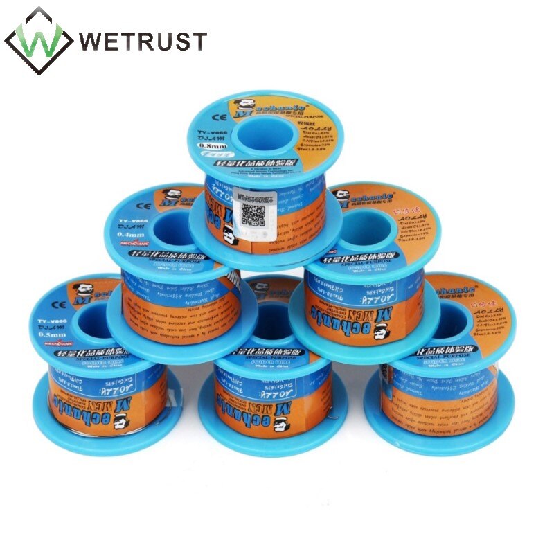 MECHANIC TY-V866 40g 0.2/0.3/0.4/0.5/0.6/0.8mm 63/37 Rosin Core Tin-Lead 183℃ Melting Solder Wire Welding Flux Iron Cable Reel
