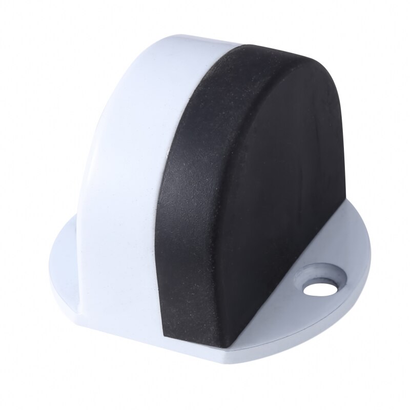 Rvs Deurstopper Non-Punch Sticker Waterdichte Deur Holder Verborgen Rubber Deurstopper Meubels Deur Hardware: White