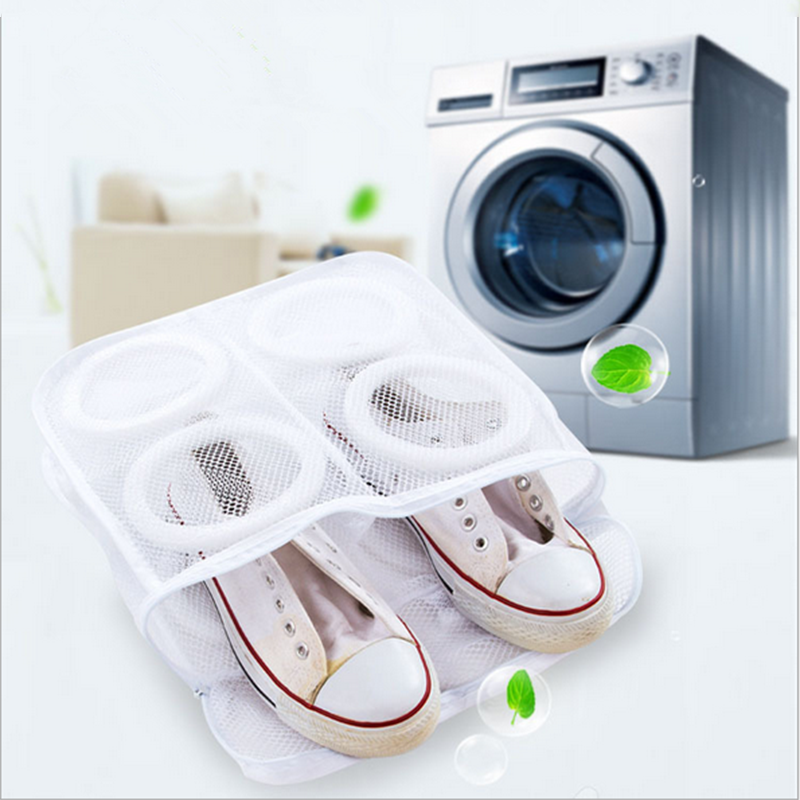 Sko tøjnet vaskepose tørring sko opbevaring organisator taske bærbare tøjvask poser sko beskytte vasketaske