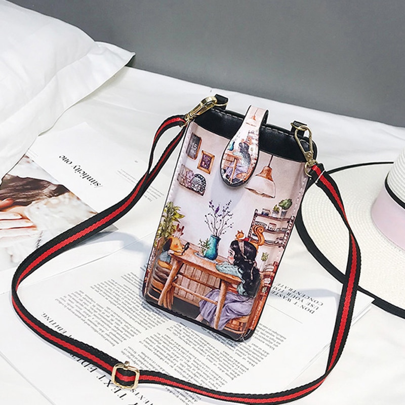Newly Universal Card Wallet Shoulder Strap PU Leather Phone Bags For Samsung Galaxy Note 10 S10 5G Pro Lite Plus 9 A80 A50