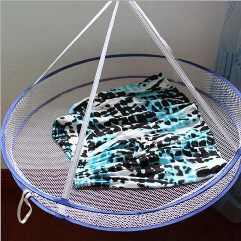 Windproof Drying Rack For Sweaters Hanging Clothes Laundry Basket Mesh Folding Dryer Nets Single/Double Layer 2 Styles