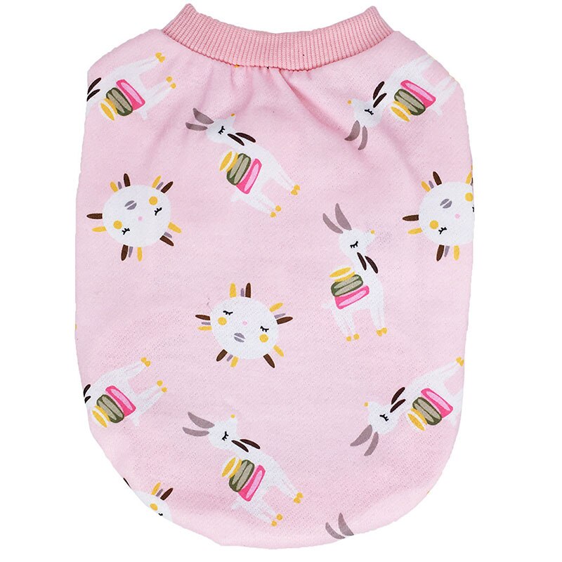 Hond Kleding O Nek Cartoon Hond Shirt Zachte Comfortabele Herfst Winter Pet Kleding Dunne Vest Kleine Hond T-shirt Dierbenodigdheden: L