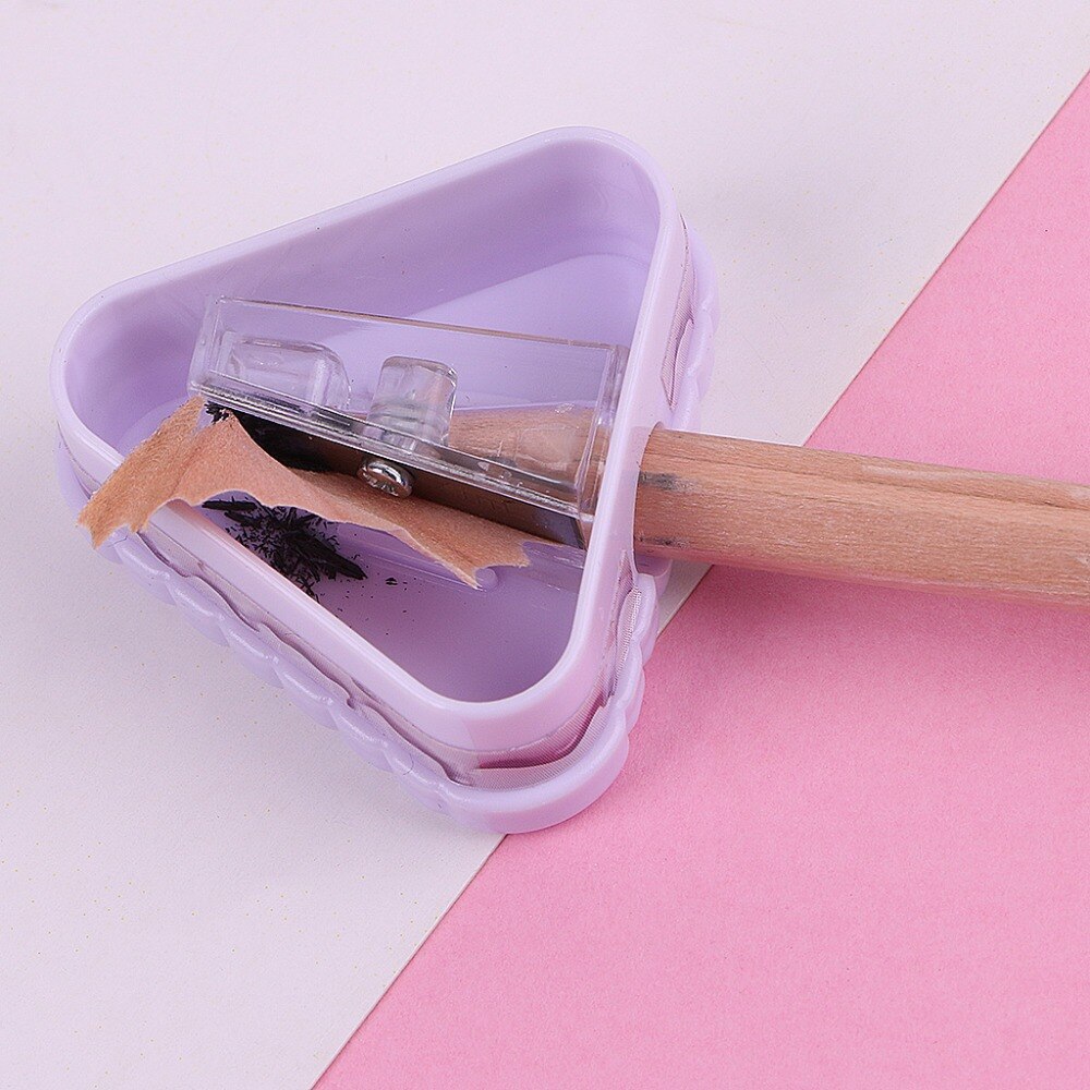 1PC mignon Cookie écolier taille-crayon fournitures scolaires papeterie