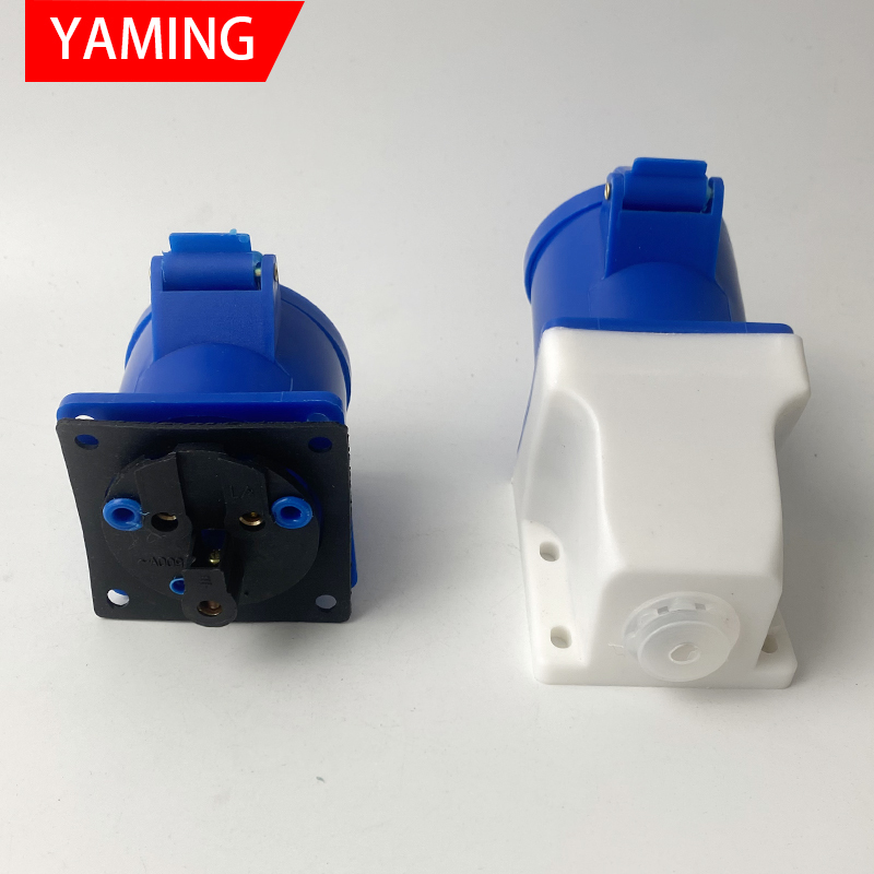 Electric Industrial Appliance Industry Use Plug And Socket 16A 220V 3 Pins Male Female Outdoor Mounted