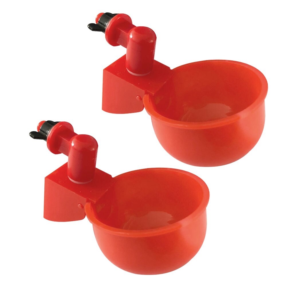 Bebederos automáticos de plástico para pollos, comederos de agua para palomas, 2 piezas