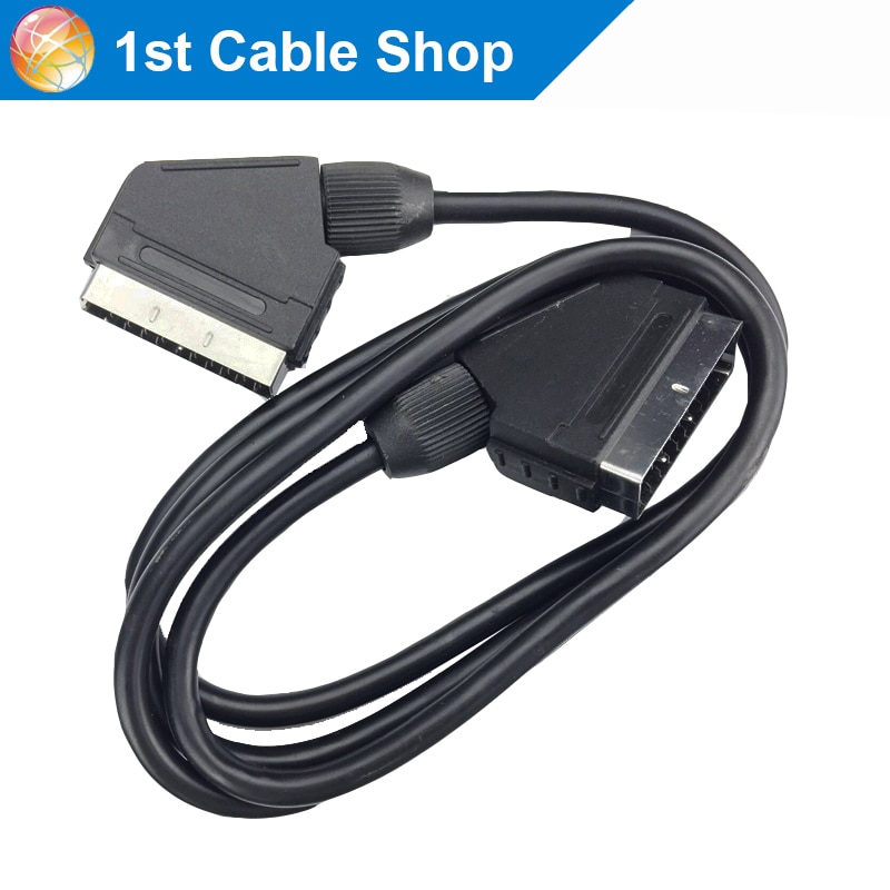 0.7M scart to Scart cable male to male 70CM Nickel-plated for TV DVD STB with Scart port