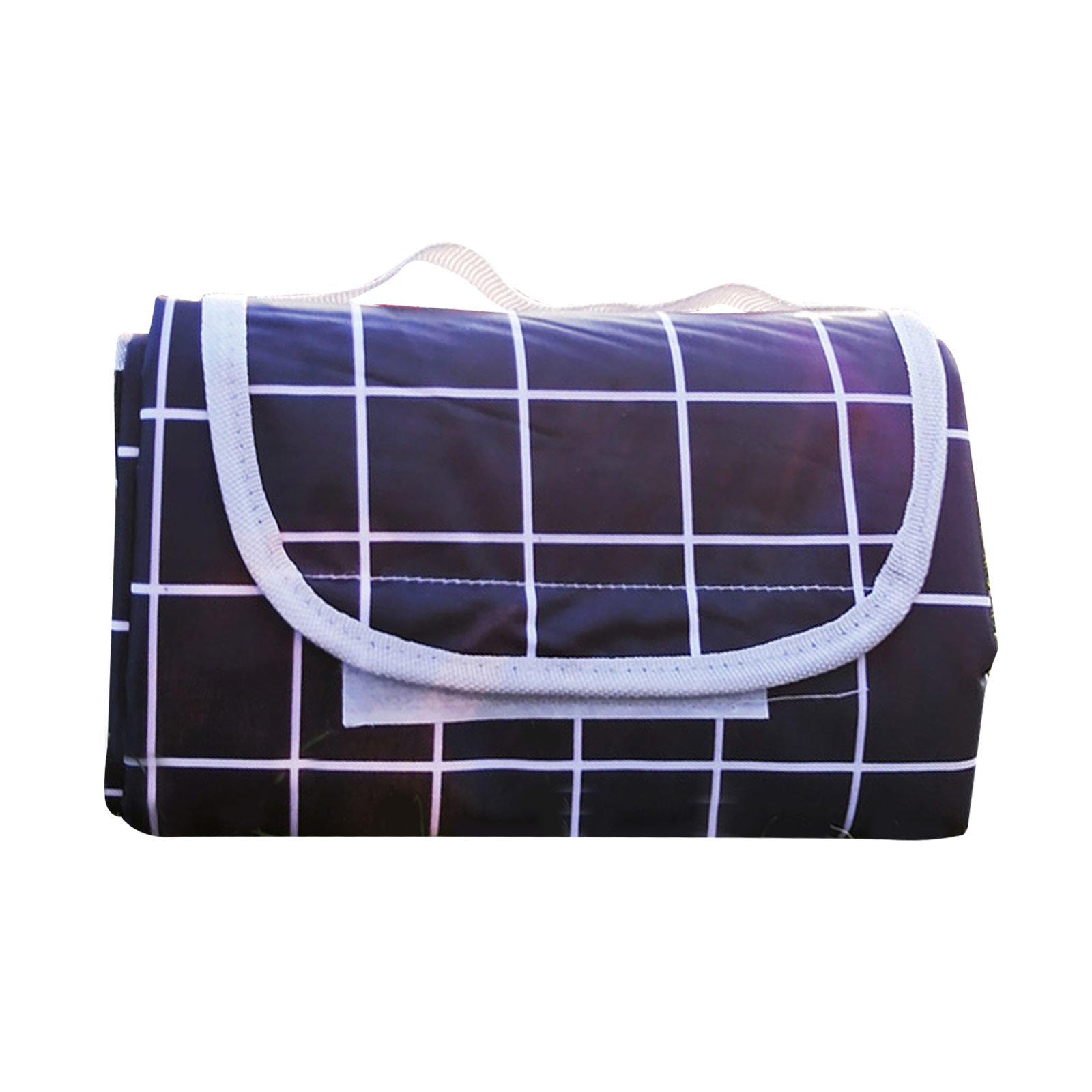 Foldable Picnic Blanket 200x200CM Outdoor Waterproof Picnic Mat Pad Breathable Water Resistant Picnic Blanket Mat: Black