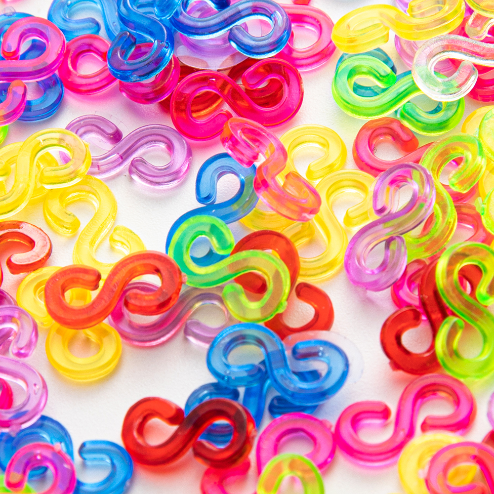 500 Stuks S Clips Rubberen Band Slot Haak Voor Charme Weefgetouw Gummies Elastische Armband Fills Kit Sieraden Maken Benodigdheden Accessoires