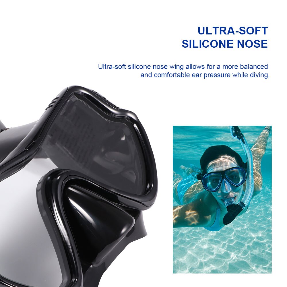 Professionele Duikbril Siliconen Masker Duiken Masker Snorkelen Anti-Fog Bril Bril Set Onderwater Zwemmen Apparatuur