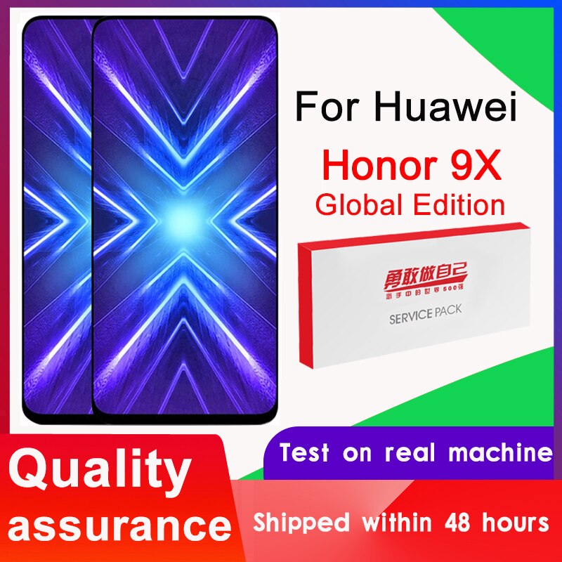 6.59 &#39;&#39;Display testato per Huawei Honor 9X Premium LCD versione globale STK-LX1 Touch Screen Digitizer Assembly per schermo Honor 9X