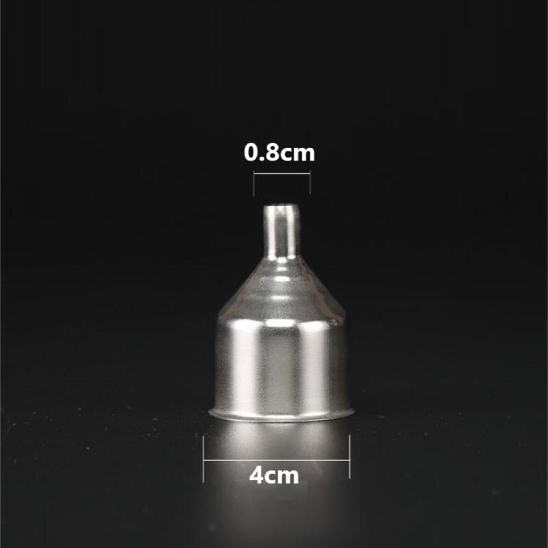 Kitchen Funnel Universal Funnel 2 Inch Stainless Steel For Filling Vials Household Silver Welding Long-mouth Funnel
