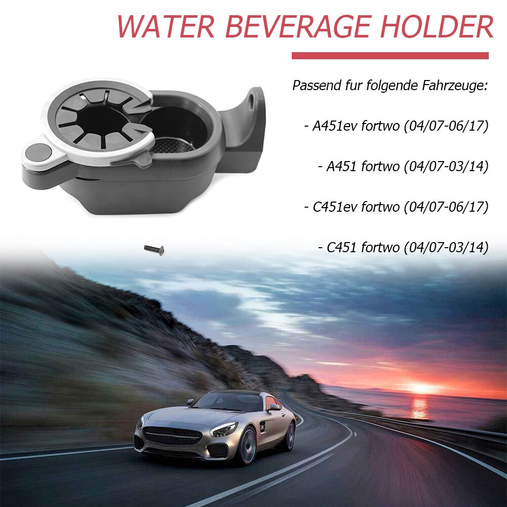 Auto Center Console portabicchieri portabicchieri portabicchieri per mercedes-benz Smart Fortwo 451 Car Bottle Organizer