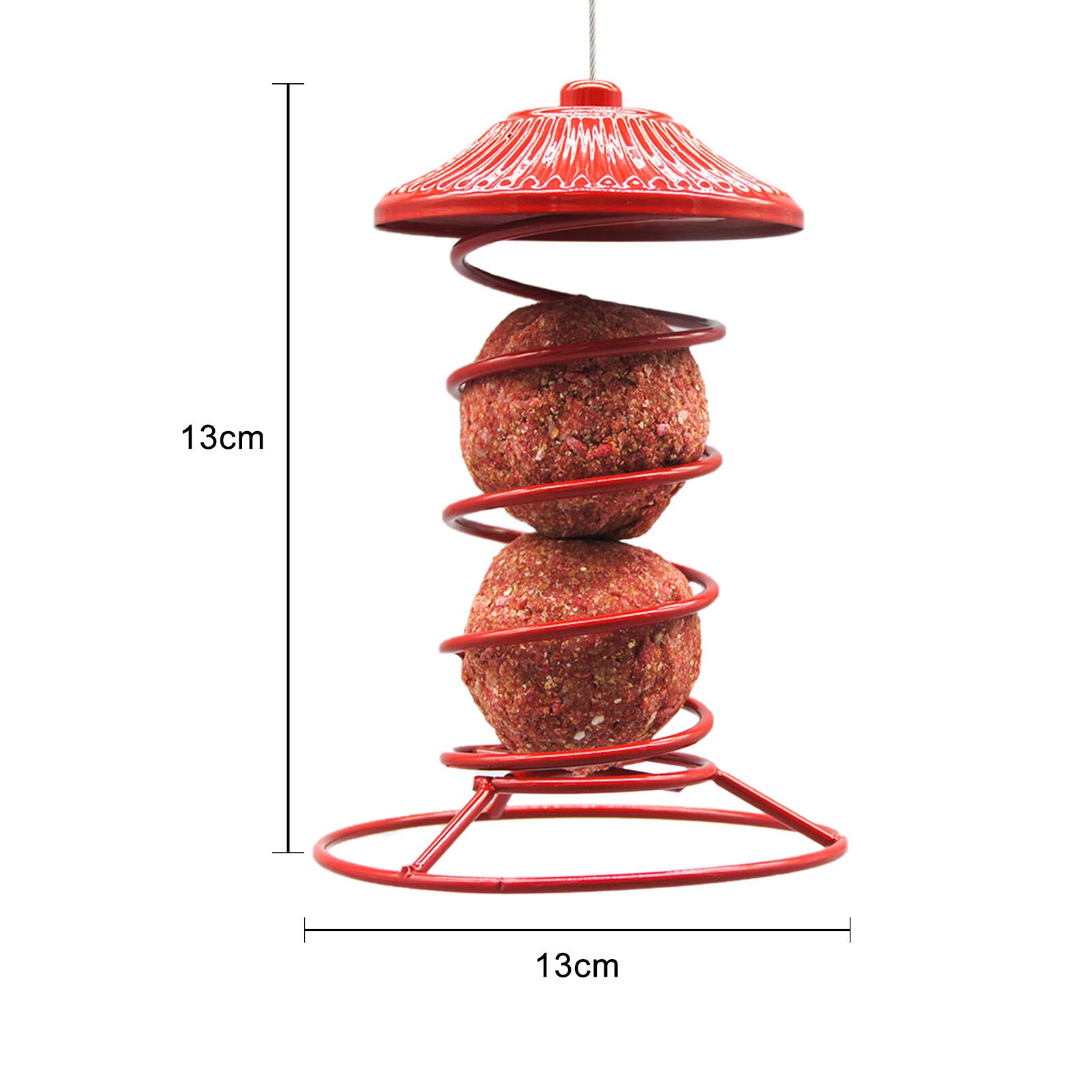 Wild Bird Feeder Hanging Automatic Bird Feeder Outdoor Easy To Carry Pet Fat Ball Bird Feeders Bird Dry Food