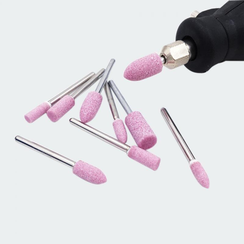 100 Stks/doos Keramische Gemonteerd Punt Steen Slijpen Hoofd Wiel Boor Rotary Gereedschap Boor Slijpen Head Tool