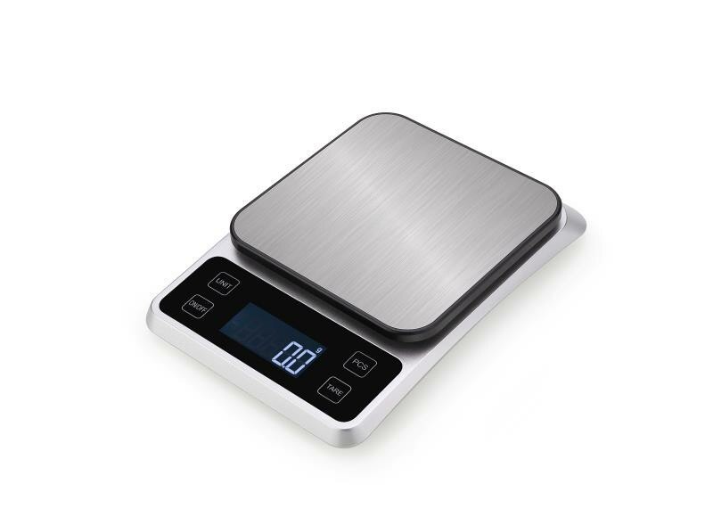 Home Kitchen Slim Electronic Digital Scale Stainless Steel Weighing Gadget