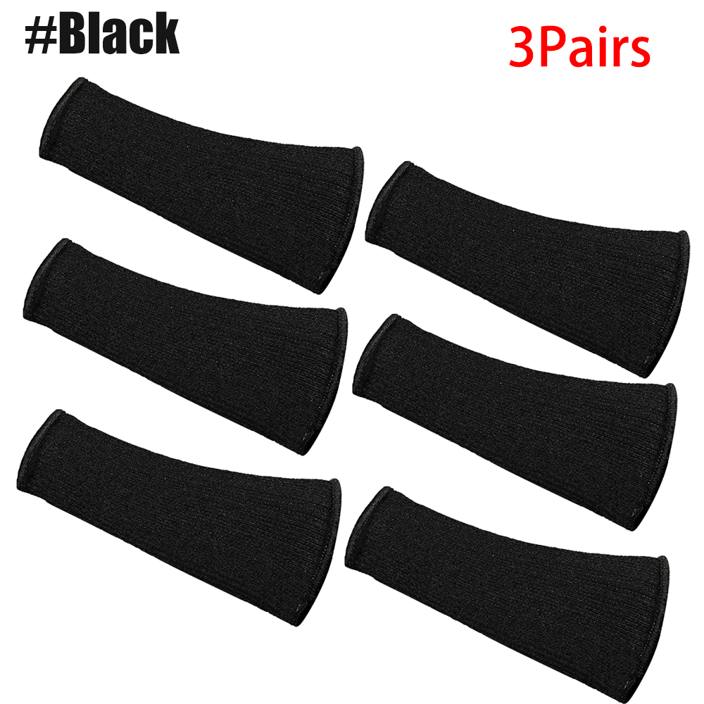 Arm Protectors for Thin Skin - 1Pair Arm Guards for Bruising, Biting & Burns - Gardening, Welding, Kitchen & Pet Grooming: black