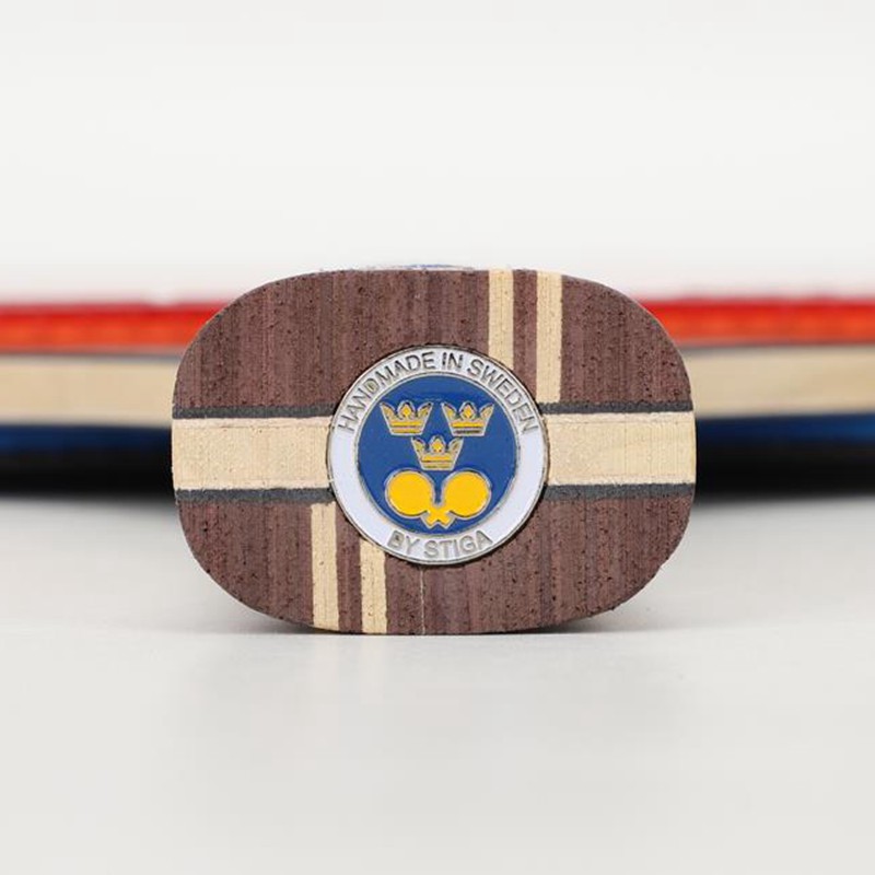 Raqueta de tenis de mesa STIGA Xuxin Dynasty, ensamblada con granos de doble cara en Goma, murciélago de Ping Pong Hanlde acampanado
