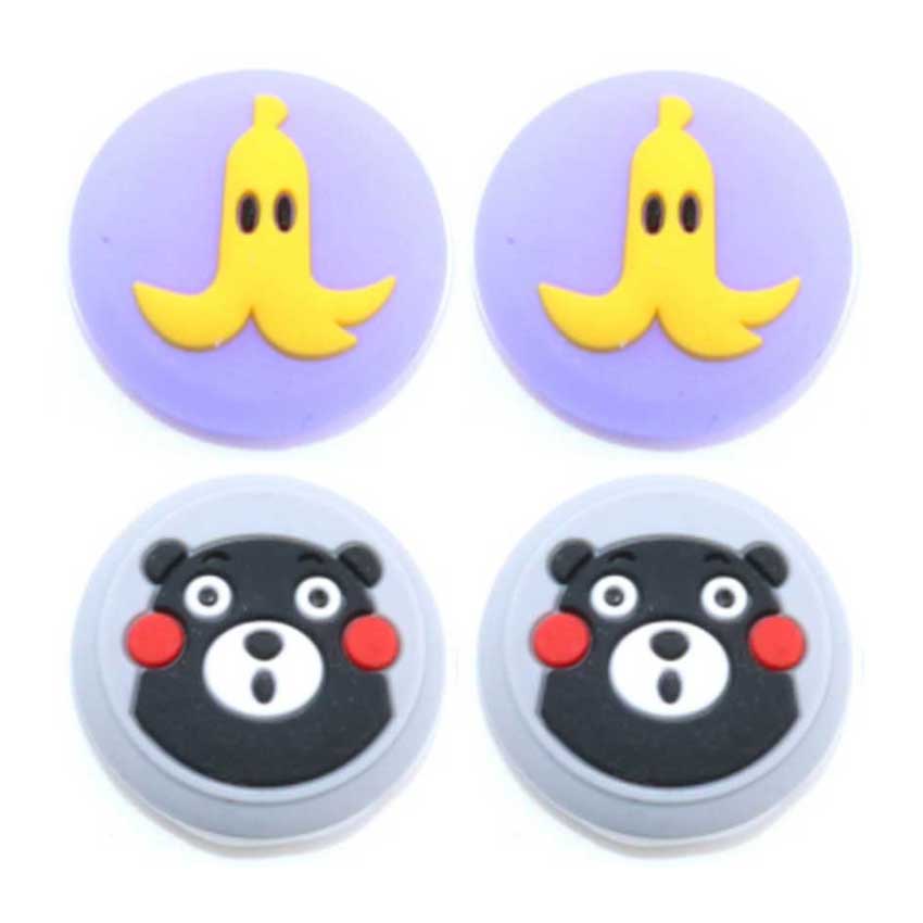 JCD 4PCS For Joy Con Silicone Joystick Thumb Stick Grip Cover Case Analog Caps For Nintendo Switch NS Joy-Con Controller