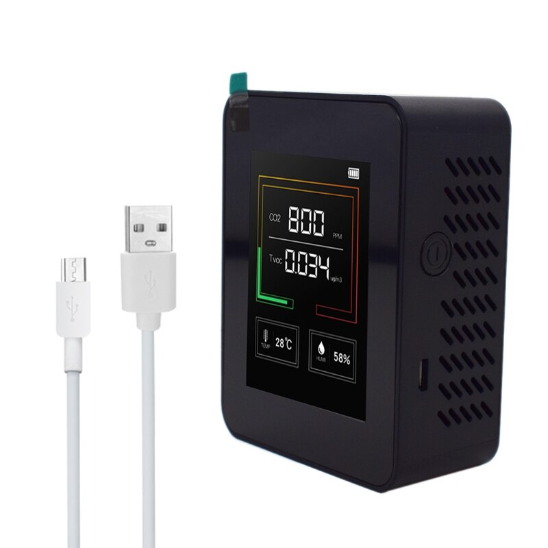 Carbon Dioxide Meter Carbon Dioxide Concentration Meter CO2 Air Purifier Air Detector Sensor Air CO2 Monitor