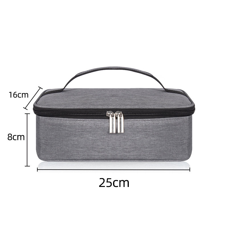 Portable Thermal Insulated Small Mini Cooler Lunch Bag for Kids School Food Containers Reusable Snack Bag: Beige