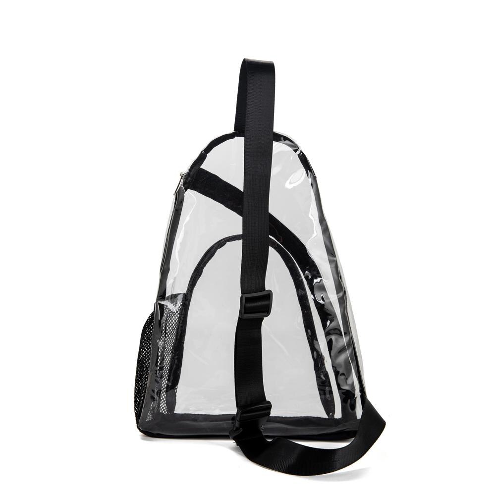Outdoor Multifunctionele Transparante Tas Draagbare Waterdichte Grote Capaciteit Mode Telefoon Tas Met Kleine Zakken Sling Bag