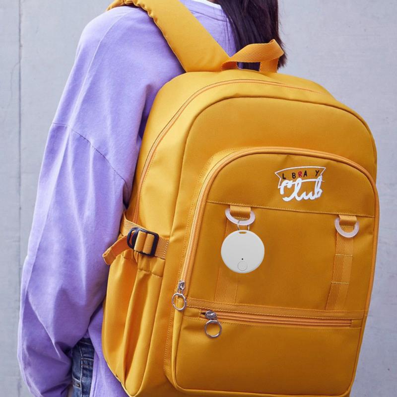 Mini Circular Tracking Device Tuya Bluetooth-compatible Anti-loss Pet Tracker Remote Alarm Retainer APP Smart Life