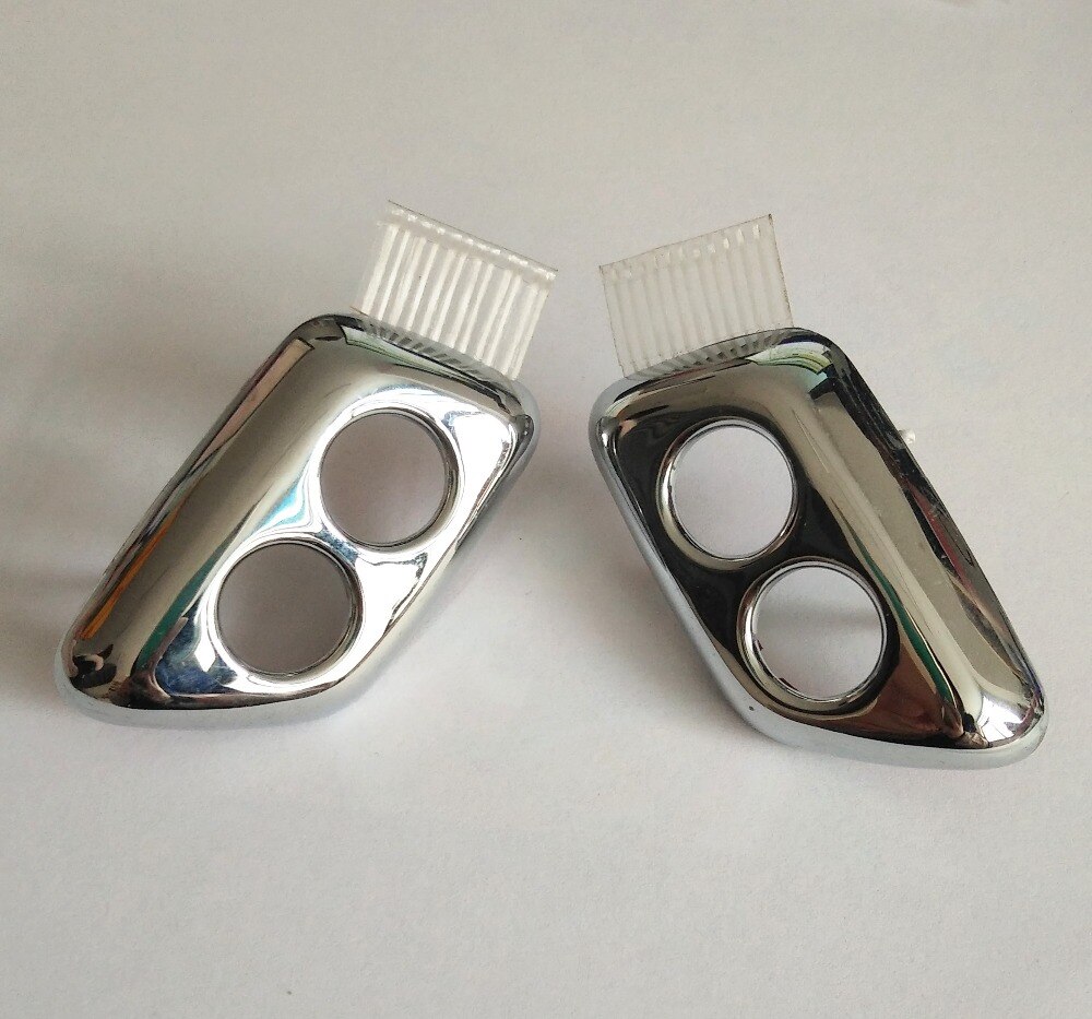 SKTOO For Chrysler 300c Chrome Headlamp Headlight Water Spray Nozzle Cover Front Bumper Jet Cap