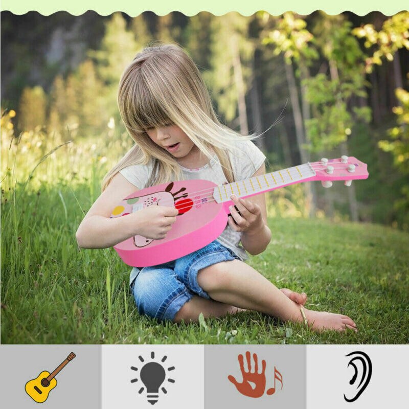 Musical Instrument Animal Musical Guitar ukulele Instrument Children Kid Educational Play Toys School Play Game For Beginners