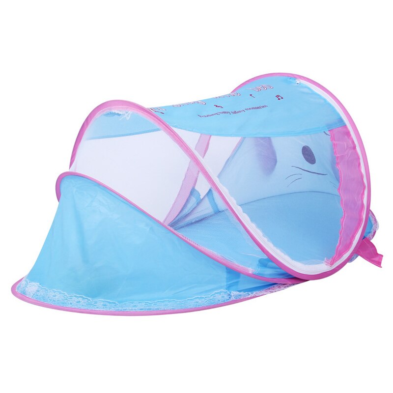 Del bambino del Cotone Biancheria Da Letto Letto A Baldacchino Copriletto Tenda Portatile Pieghevole Del Fumetto Appena nato Letto Zanzariera infantile per Bambini Tenda