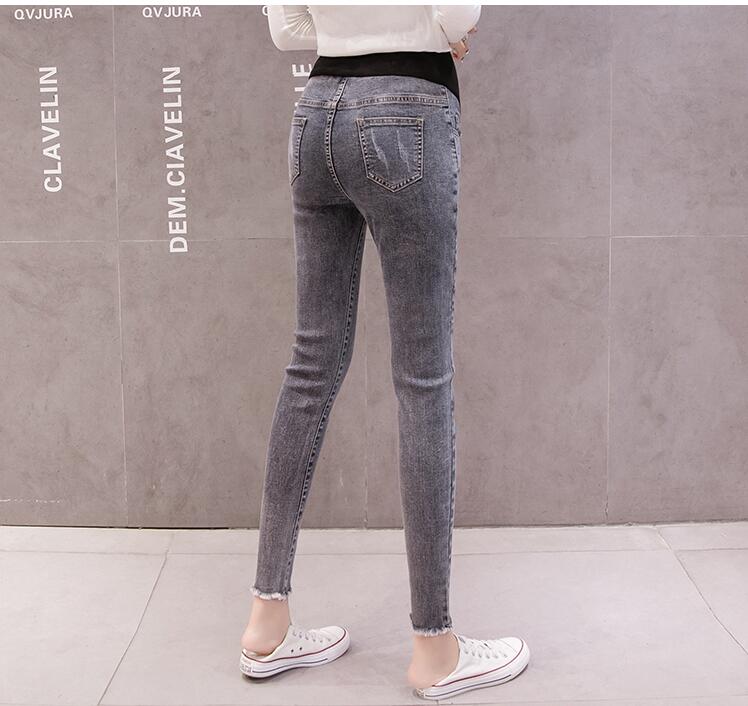 Jean slim pour femme enceinte et femme | En coton, à ourlet irrégulier, pantalon de bureau,