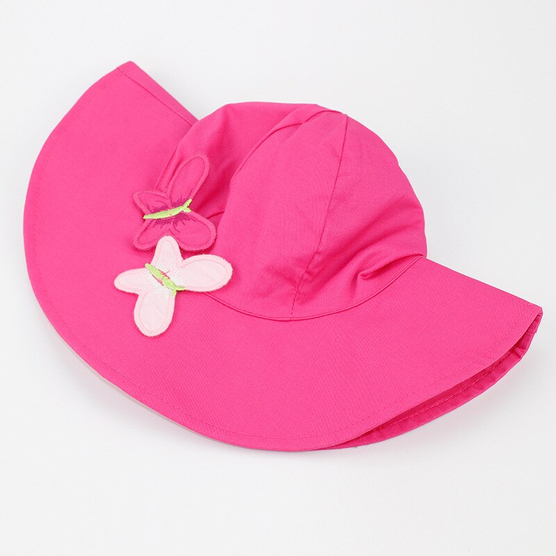 Chapeau d'été pour fille, seau de soleil, plage, casquette à larges bords, rose, coton, printemps, enfant, pêche en plein air, accessoire de natation pour bébé