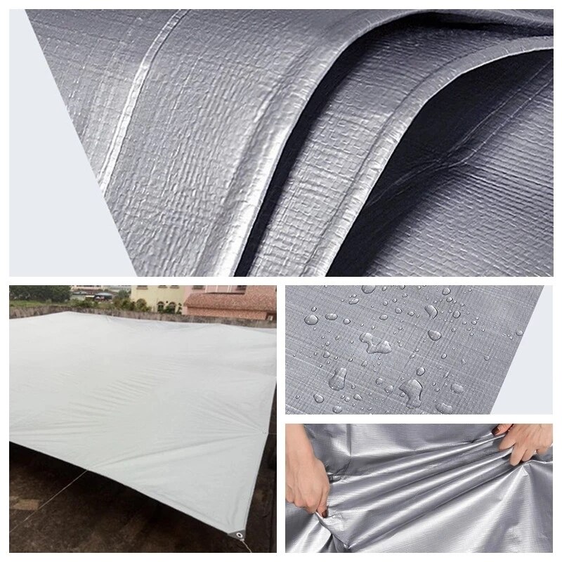 Outdoor waterproof PE tarpaulin 0.32mm awning garden plant shed truck shade sail pet dog roof