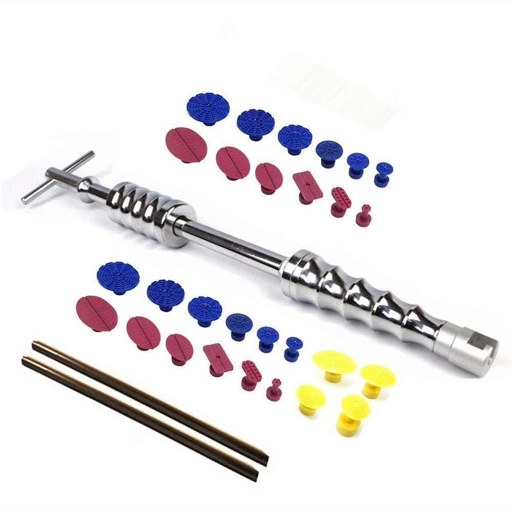 PDR Tools paintless Dent Repair Dent Puller Kit Dent removal Slide Hammer glue sticks Reverse Hammer Glue Tabs for Hail Damage