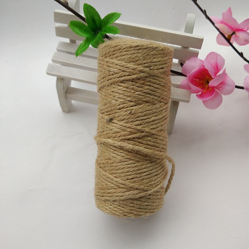 100m Natural Jute Twine Canvas String Hemp String Wedding Party Winding Threads dd Laces DIY Thread: Hemp Root