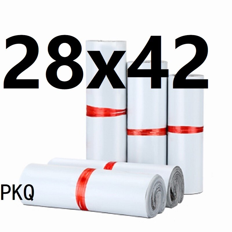 100Pcs/Lot Poly Mailer Waterproof Mailing Bags Thicken Bags Mailer Self-seal Adhesive Courier Storage Bags: 28x42cm