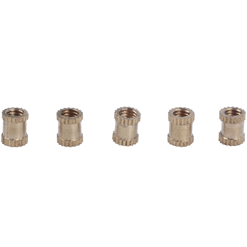 100Stck M3X8Mm Nähte Runde Metall Endlosen Schraube Gewinde Einsatz Würfel Durcheinander Tonne & 50Stck Spritzguss 3Mm x 5Mm x 4Mm Fittin