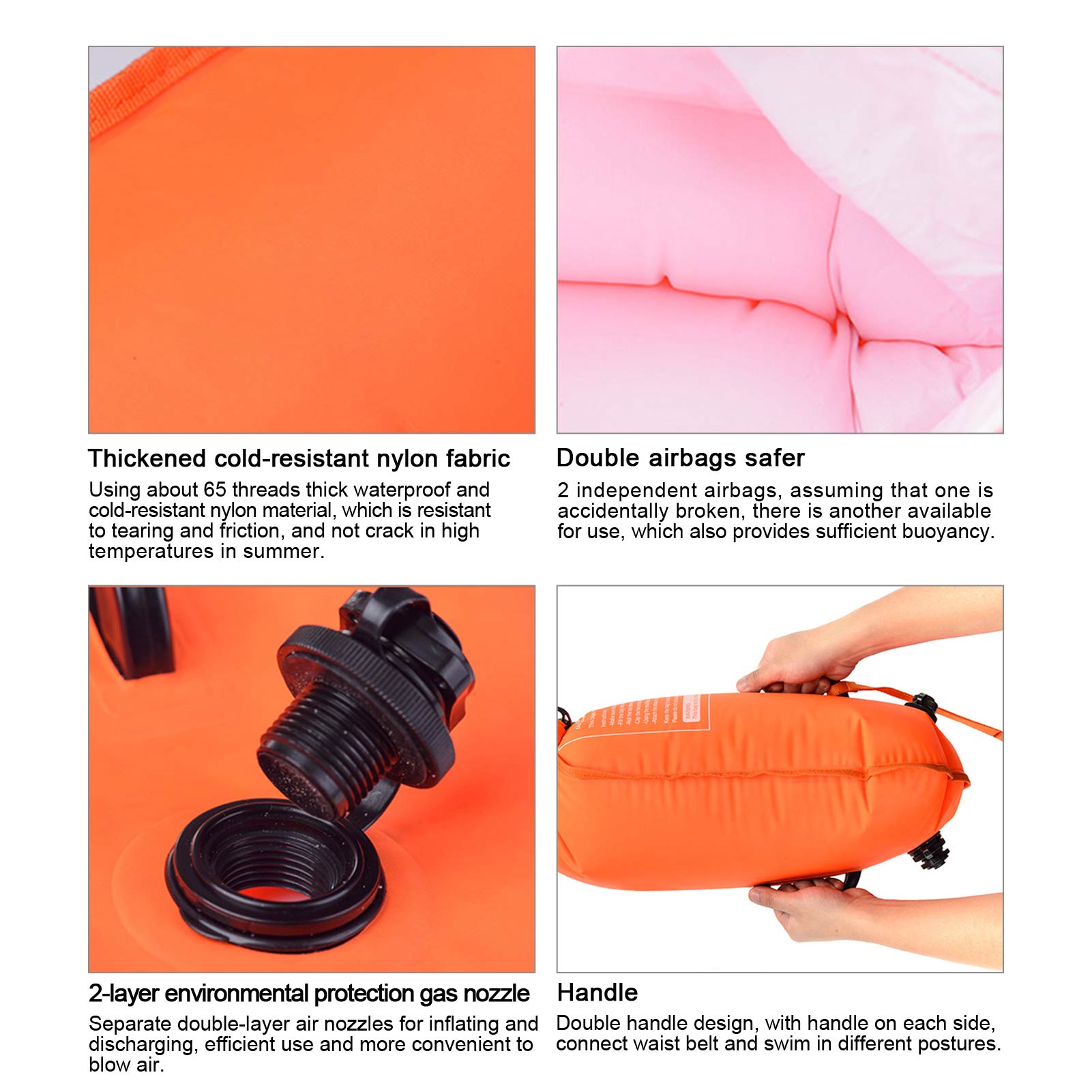 Zwemmen Boei Dry Bag Voor Zwemmers Waterdichte Zwemmen Opbergtas Drie-Layer Dubbele Airbag Zomer Zwembad Zwemmen boei