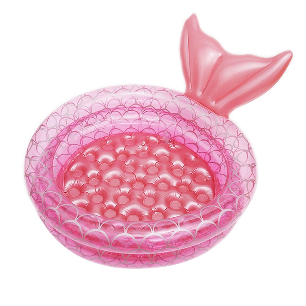 Verdickte, aufblasbare pvc-poolmatte mit doppelter lage, sicherheitsbadewanne, spielmatte, strapazierfähige strandmatratze, rundes becken, krabbelkissen: B