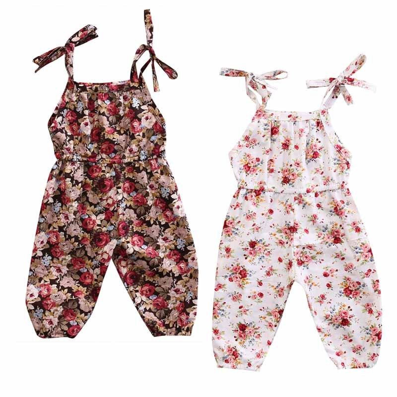 Pudcoco pige tøj spædbarn baby børn pige blomster romper jumpsuit legetøj soldragt tøj