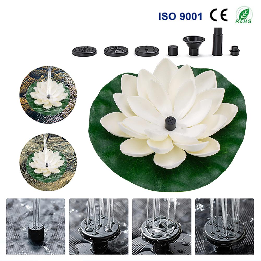 Solar Powered Fountain Garden Pool Pond Solar Panel Floating Fountain Garden Decoration Bird Bath Water Fountain Pump
