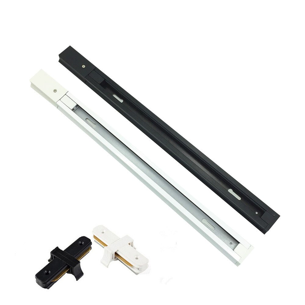 10 stücke FÜHRTE Schiene Track Leuchte Aluminium 1 meter 2 draht Anschluss System Tracks Leuchte 1 m schwarz weiß Universal Schienen