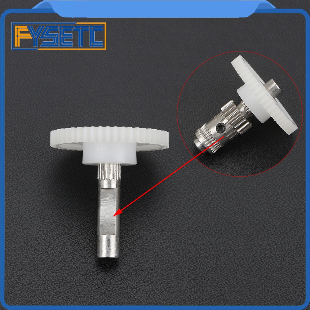 Extrusora de eje extrusor BMG, engranaje de montaje, extrusora única y doble directa con polea de acero Prusa i3 para engranaje impulsor primario 1,75/5,0