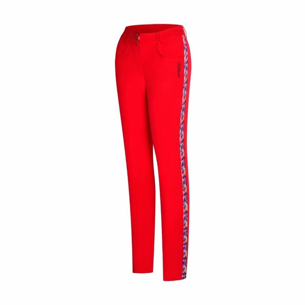 Vrouwen Golf Wear Sport Broek Casual Broek: red / M