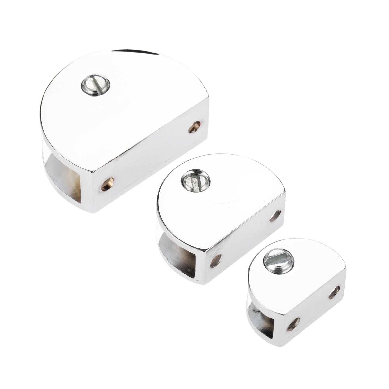 1Pc Glass Shelf Brackets Clamp BracketHolder Alloy Shelves Support Corner Bracket Clips For 8/10mm Window Balustrade Handrail