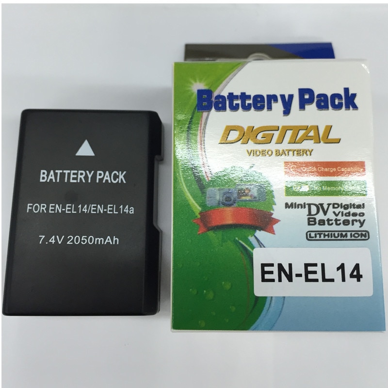 EN-EL14 En EL14a Lithium Batterijen ENEL14 Digitale Camera Batterij Voor Nikon P7800 P7700 P7100, d3400 D5500 D5300 D5200 D3200 D3300