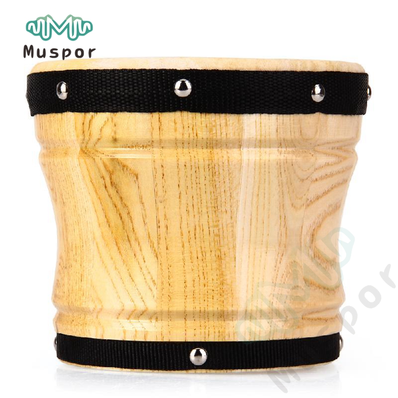 Tambores Dongo 18 CM/7 "instrumentos de percusión Orff de madera tambor de tiro de mano para niños/diámetro Djembe