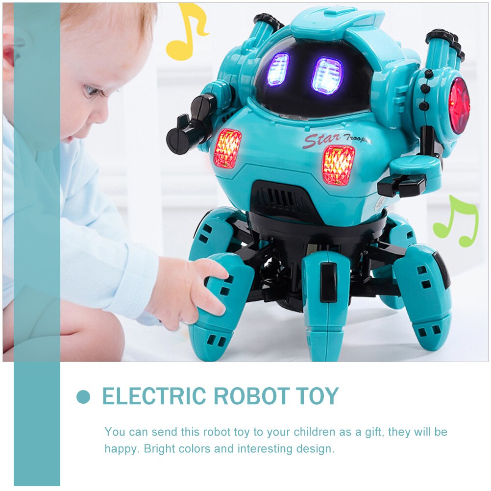 Children Electric Robot Plastic Robot Plaything Funny Dancing Robot