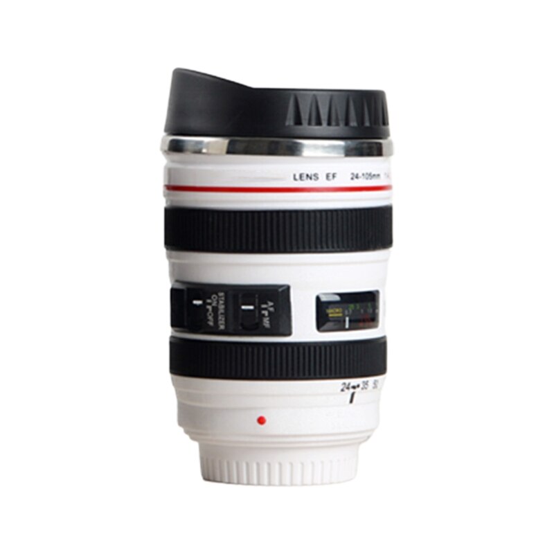 Camera Lens Vorm Roestvrij Staal Isolatie Cup Creatieve Warmte Koude Isolatie Waterfles Thuis Kantoor Drinkware: W