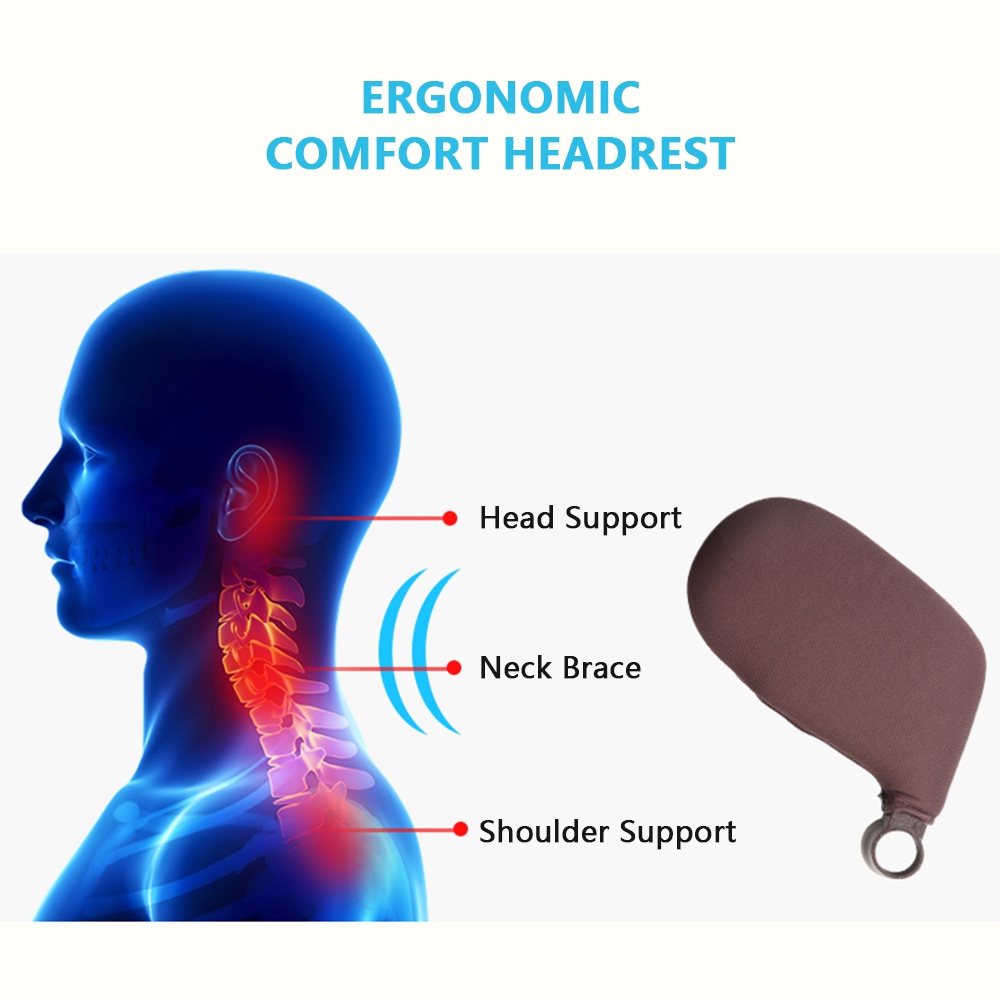 Car Headrest Pillow Sleeping Headrest 360 Degree Adjustable Road Pal Headrest Car Seat Travel Headrests for Kids Adults Elders