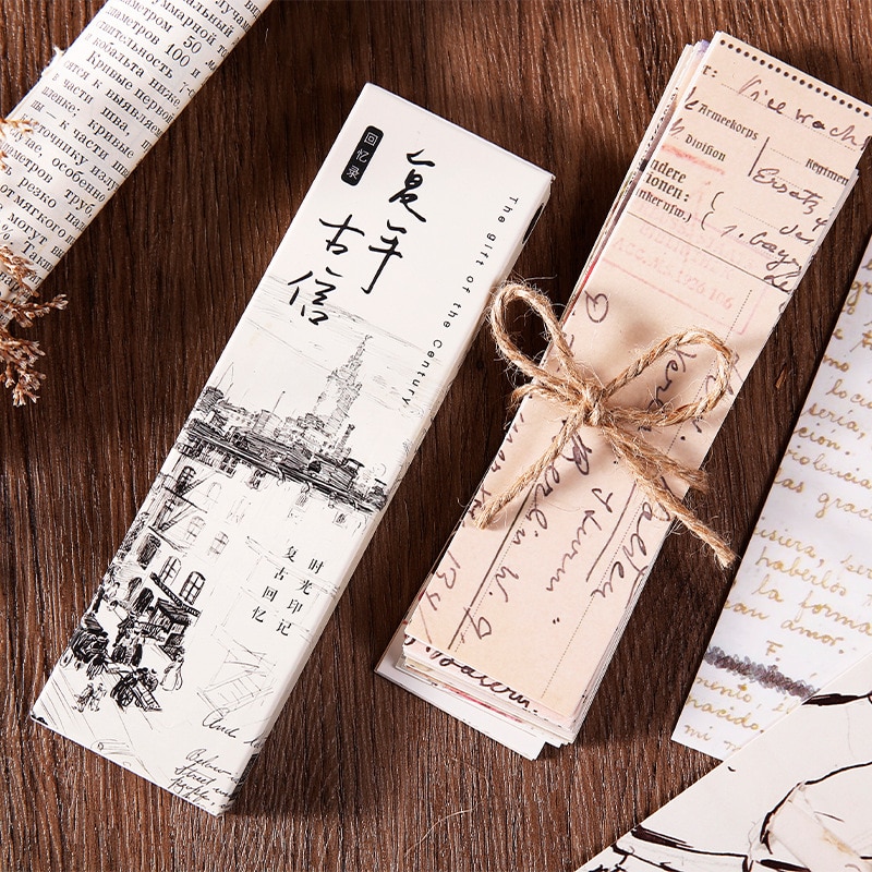 30 Pcs/Set Retro Memory Series Paper Bookmark Vint... – Vicedeal